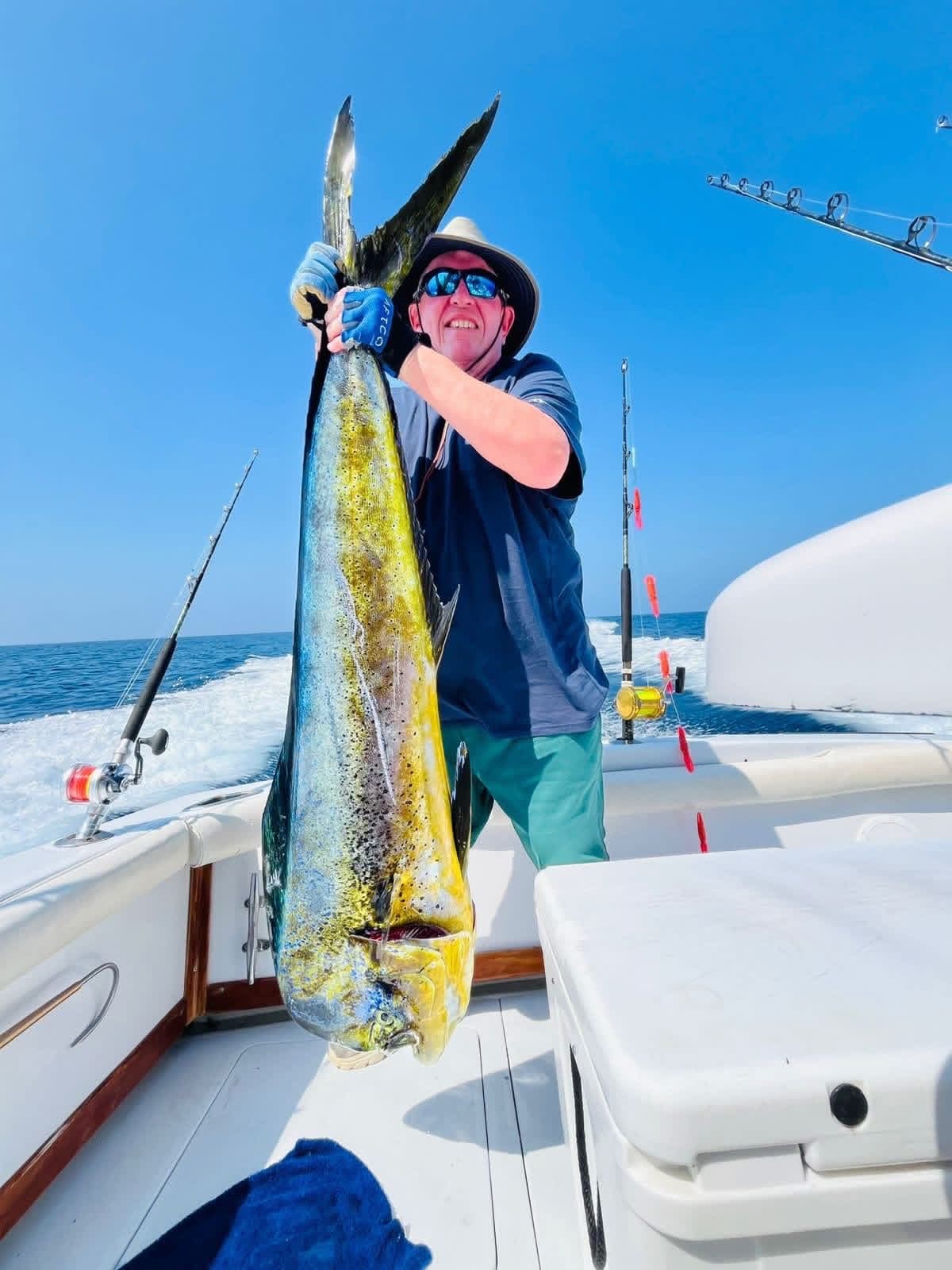 A bright dorado (mahi-mahi) caught on a Big Buoys charter off Guatemala's Pacific coast