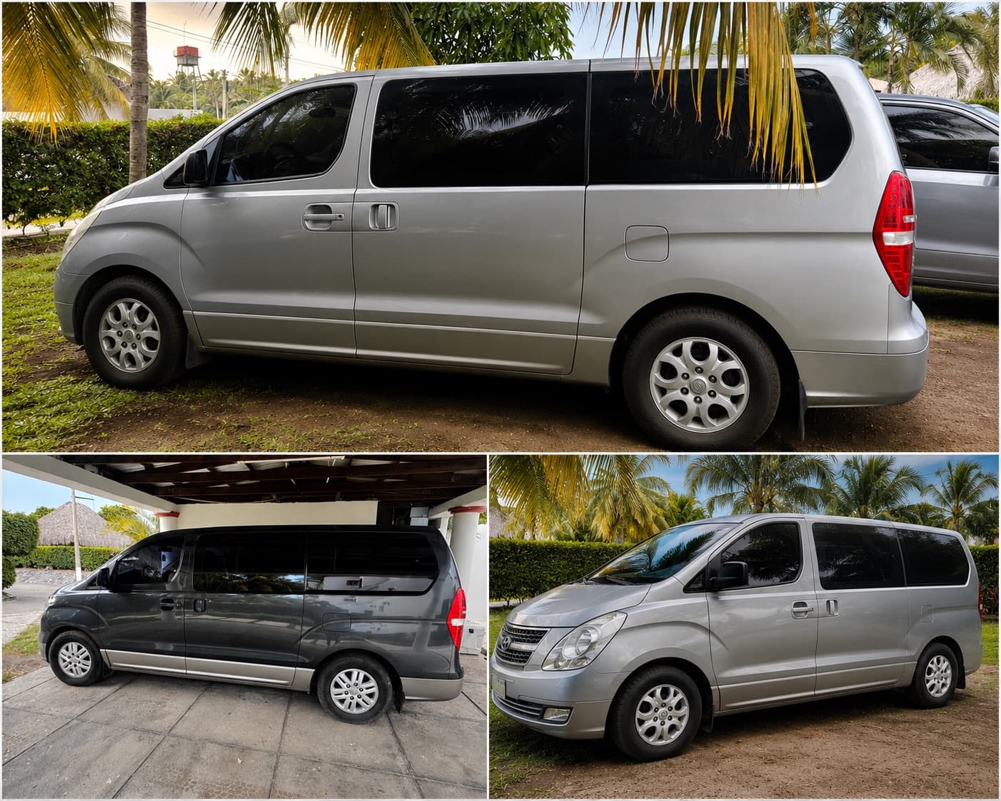 The included round-trip airport transfer van for Big Buoys lodge guests, Guatemala