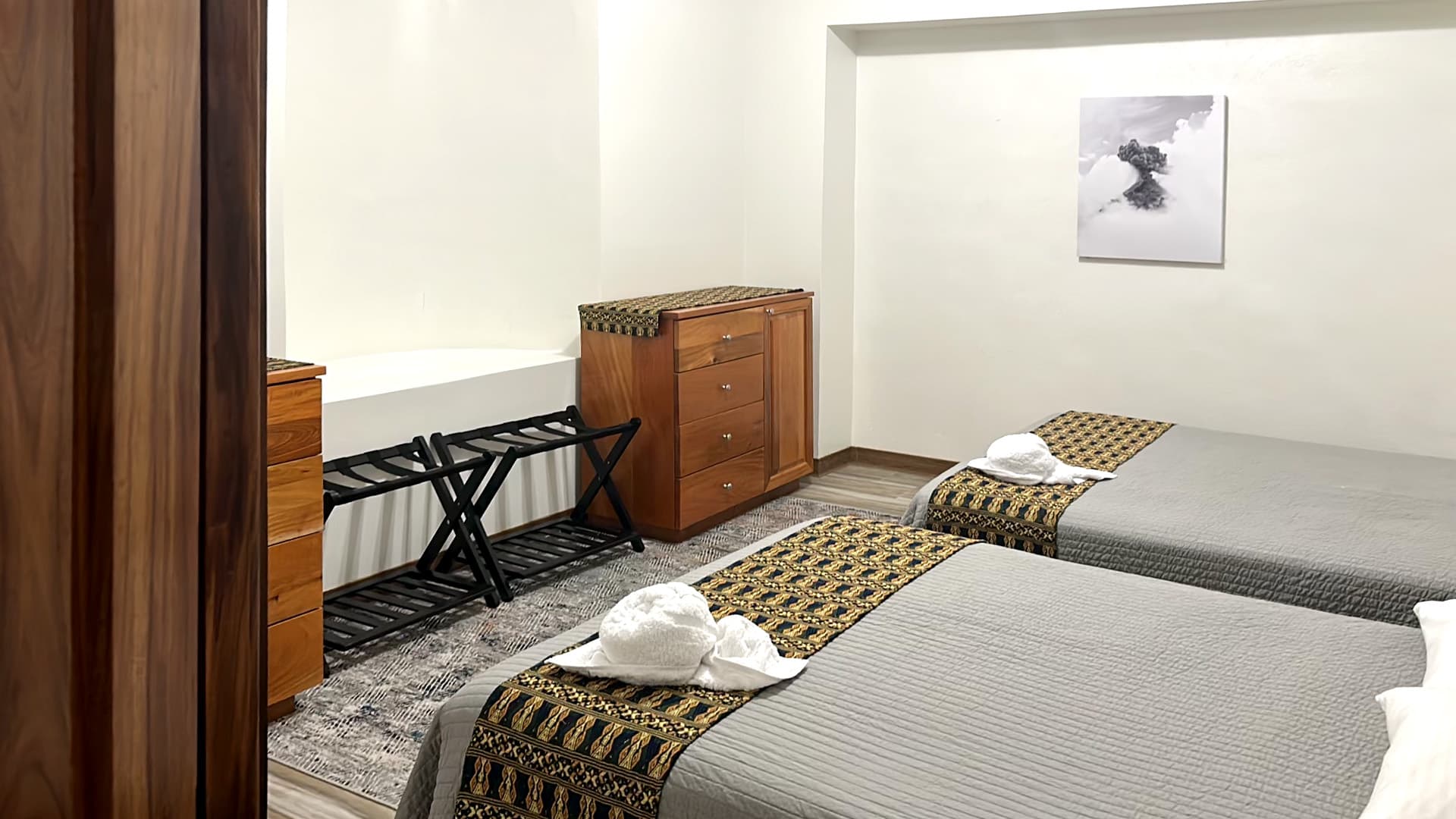 A guest room at the Big Buoys villa, Puerto San José, Guatemala